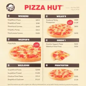 Cardápio Pizza Hut 2025: Preços